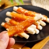 Xương sữa canxi cuộn thịt gà cho chó Taotao pet gói 100g