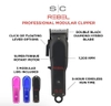 Tông đơ cắt tóc SC Rebel PROFESSIONAL SUPER-TORQUE MODULAR CORDLESS