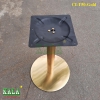 Chân bàn inox mạ vàng mâm đế tròn 50cm CI-T50-Gold