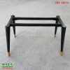 Chân bàn ăn đa giác vàng 800x1400mm CBA-DGV14