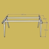 Gia công khung bàn sắt cho bàn họp 1800x900mm