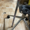 Chân ghế đơn BJS-D301-BX2 màu bạc có bánh xe