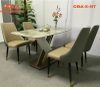 Chân bàn chữ X nhập khẩu nâu trắng CBA-X-NT