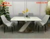 Chân bàn chữ X nhập khẩu nâu trắng CBA-X-NT