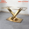 Chân bàn Ăn Stratos Mạ Vàng Nhập Khẩu CBA10-PVDNK