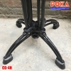 Chân bàn gang đúc mặt bích sắt tròn CG-4N-BICH