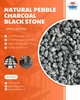 charcoal black stone - Landscaping pebble from Vietnam