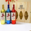 Hộp Quà 3 Chai Rượu Vang Đỏ Vàng Xanh 750ml Ý