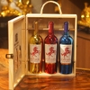 Hộp Quà 3 Chai Rượu Vang Đỏ Vàng Xanh 750ml Ý