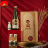 Hộp Quà Tết Rượu Sake Nhật Nishino Seki Gold Leaf Vảy Vàng 1800ml + Bộ Ly