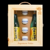 Quà Tết rượu Sake vảy vàng 720ml - Hộp gỗ sang trọng (mẫu 3)