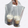 Túi đựng 2 ly trà sữa có vách ngăn giữa