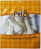 Pet8 HL06 White Bone Rawhide 5-5.5" 8pcs