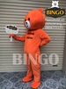 Mascot Gấu Brown Màu Cam