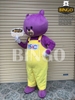 Mascot gấu Yeac tím