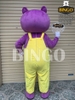 Mascot gấu Yeac tím