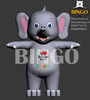 Mascot hơi Voi Kinder