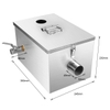 Bể tách mỡ âm sàn 200 lít Inox 304 siêu VIP