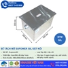 Bể tách mỡ Nhà hàng 150 lít Inox 304 (có bản vẽ lắp đặt)