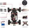 Xe đua tốc độ cao 60km/h buggy 1/14 rc car 4wd chạy 2 cầu cực nhanh