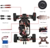 Xe đua tốc độ cao 60km/h buggy 1/14 rc car 4wd chạy 2 cầu cực nhanh