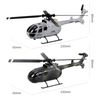 Máy bay 4 kênh helicopter rc C086 6asix giữ độ cao.