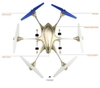 Đĩa bay điều khiển 6 kênh quadcopter rc 6 axis auto return 60cm -w609