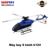 Máy Bay Trực Thăng 6 kênh Rc Ec145 3D6G Xk K124 6Ch