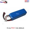 Pin tàu ft011 14.8v lipo 2800mah cano điều khiển