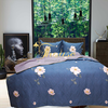 Bộ chăn ga gối drap giường cotton satin Hàn Quốc Julia 405