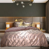 Bộ chăn ga gối ra giường satin gấm tơ tằm Hàn Quốc Julia 722