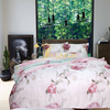 Bộ chăn ga gối lụa Hàn Quốc, drap trải giường siêu mát mịn Julia 801