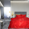 Bộ chăn ga gối ra giường satin gấm tơ tằm Hàn Quốc Julia 723BC