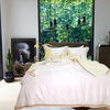 Bộ chăn ga gối ra giường satin gấm tơ tằm Hàn Quốc Julia 717BG