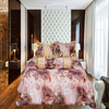 Bộ chăn ga gối ra giường satin gấm tơ tằm Hàn Quốc Julia 744