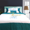 Bộ chăn ga gối drap giường màu trơn cotton satin Ai Cập Julia 549