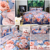 Bộ chăn ga gối drap giường cotton satin Hàn Quốc Julia 486BC