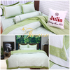 Bộ chăn ga gối drap giường màu trơn cotton satin Ai Cập Julia 597BC