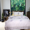 Bộ chăn ga gối lụa Hàn Quốc, drap trải giường siêu mát mịn Julia 809