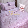 Bộ chăn ga gối ra giường satin gấm tơ tằm Hàn Quốc Julia 711BC