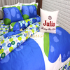 Bộ chăn ga gối drap giường 100% cotton sợi bông Hàn Quốc Julia 267