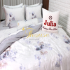 Bộ chăn ga gối ra giường lụa tencel siêu mềm mịn Hàn Quốc Julia 869BC