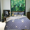Bộ chăn ga gối drap giường cotton satin Hàn Quốc Julia 401