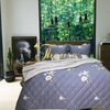 Bộ chăn ga gối drap giường cotton satin Hàn Quốc Julia 401
