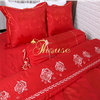 Bộ chăn ga gối ra giường satin gấm tơ tằm Hàn Quốc Julia 723BC