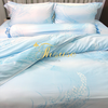 Bộ chăn ga gối ra giường satin gấm tơ tằm Hàn Quốc Julia 765