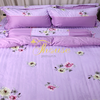 Bộ chăn ga gối ra giường satin gấm tơ tằm Hàn Quốc Julia 759