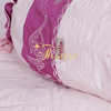 Bộ chăn ga gối drap giường màu trơn cotton satin Ai Cập Julia 528BC