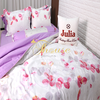 Bộ chăn ga gối ra giường satin gấm tơ tằm Hàn Quốc Julia 756