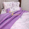 Bộ chăn ga gối ra giường satin gấm tơ tằm Hàn Quốc Julia 755
